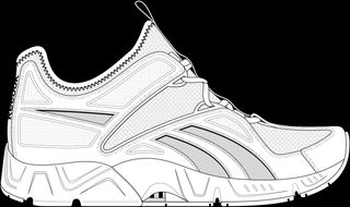 Rendering of Reebok Ultimate XT Kids Cross Training Shoe in Black, White and Green