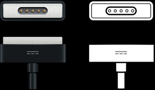 Apple TV magnetic power connector rendering and line artwork