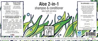 Aloe 2-in-1 product label