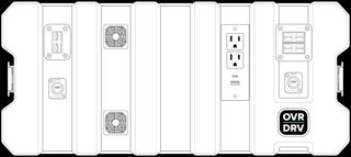 Product rendering of DiskoBox 50 inverter product in three quarter view