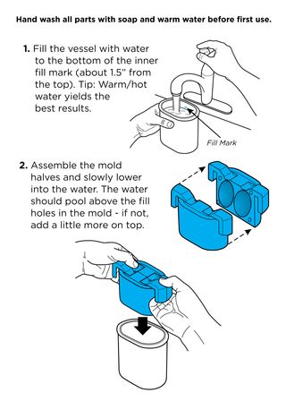 Second page of ice baller instructions