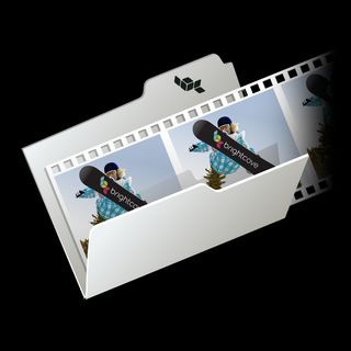 Icon of film segment in folder