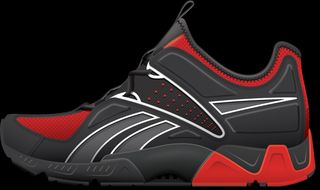 Rendering of Reebok Ultimate XT Kids Cross Training Shoe in Black, White and Green