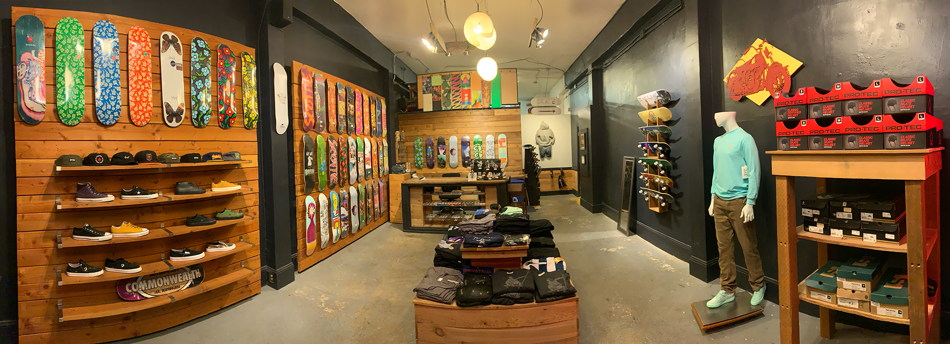 Commonwealth Skateboarding initial retail floor plan