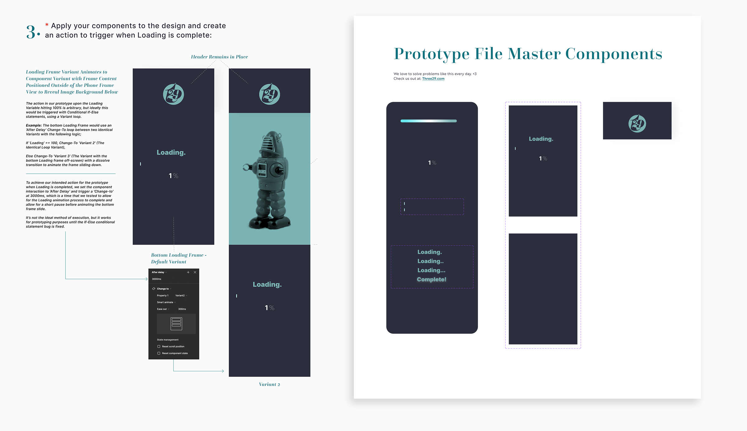 Figma Community progress bar and loading counter advanced prototype instructions