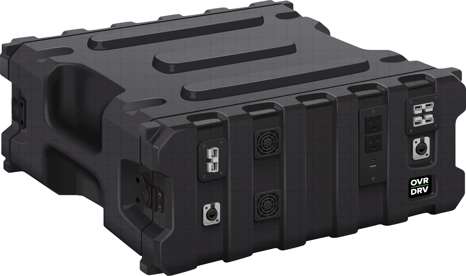 Product rendering of DiskoBox 12 inverter product in three quarter view