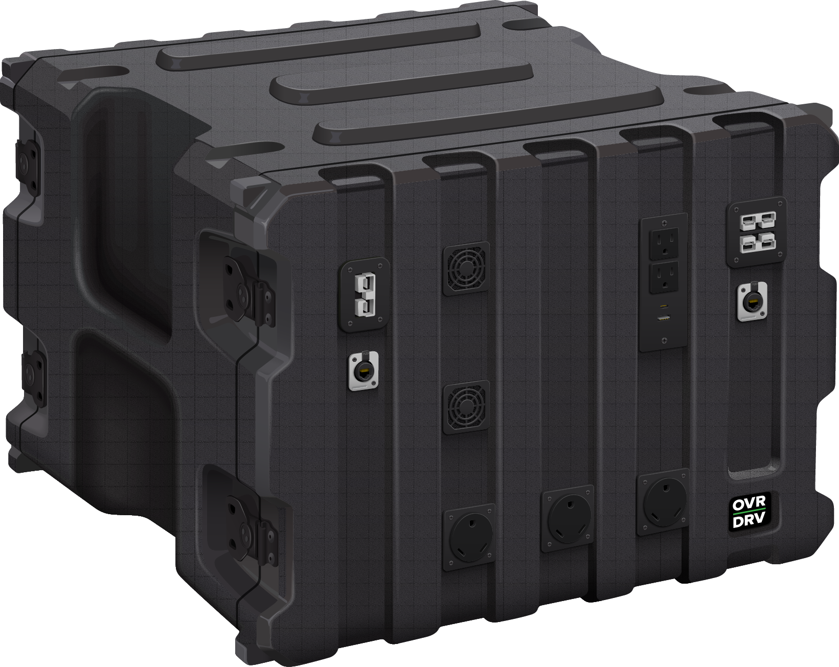 Product rendering of DiskoBox 50 inverter product in three quarter view