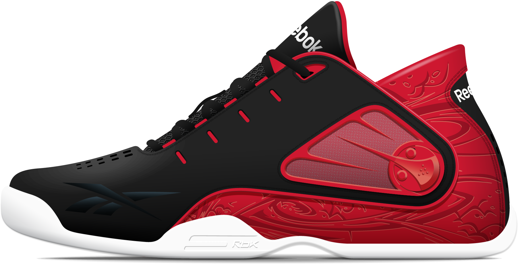 Rendering of Reebok Escape Quick Release Basketball Shoe