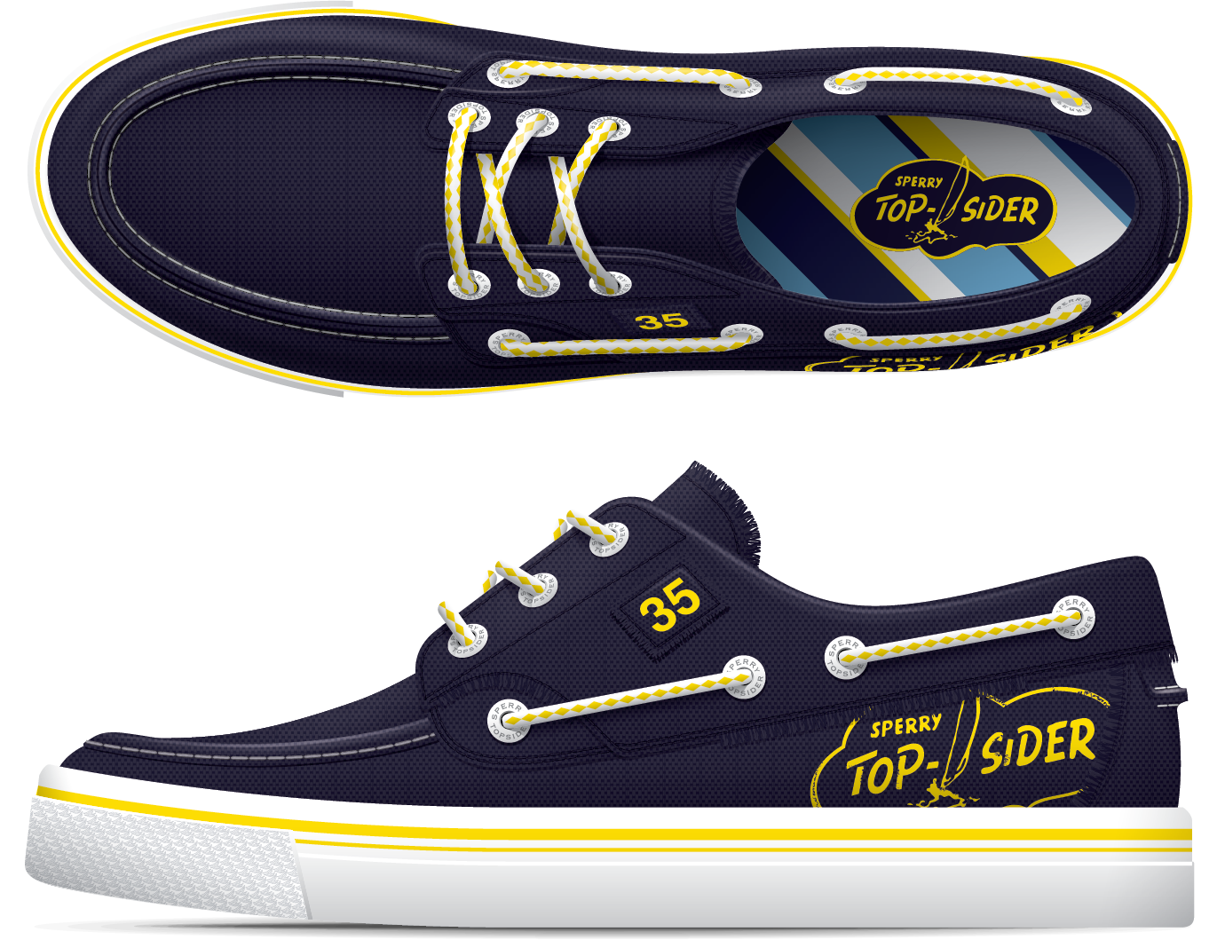 Rendering of Sperry Topsider Tide Canvas Boat Shoe