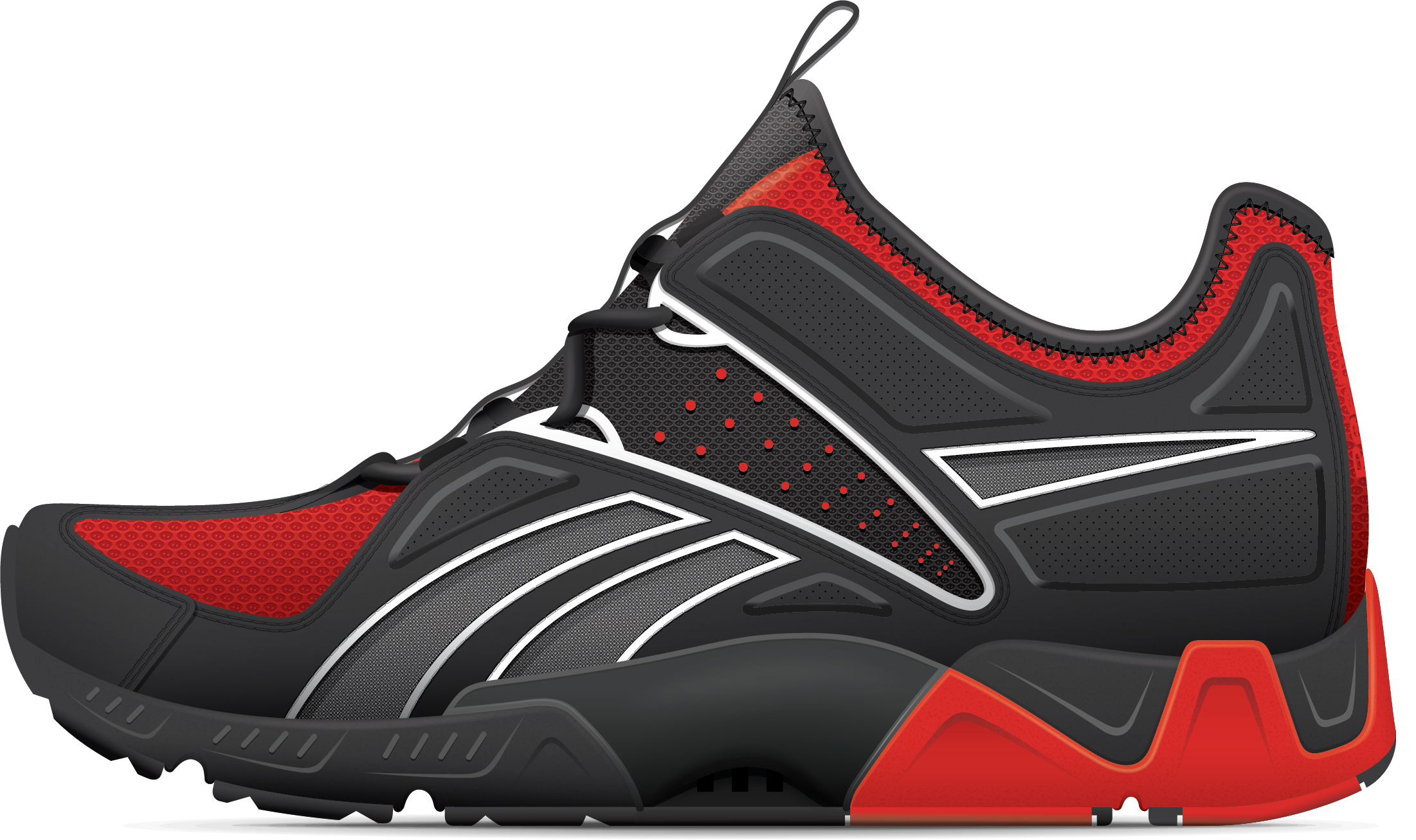 Rendering of Reebok Ultimate XT Kids Cross Training Shoe in Black, White and Green